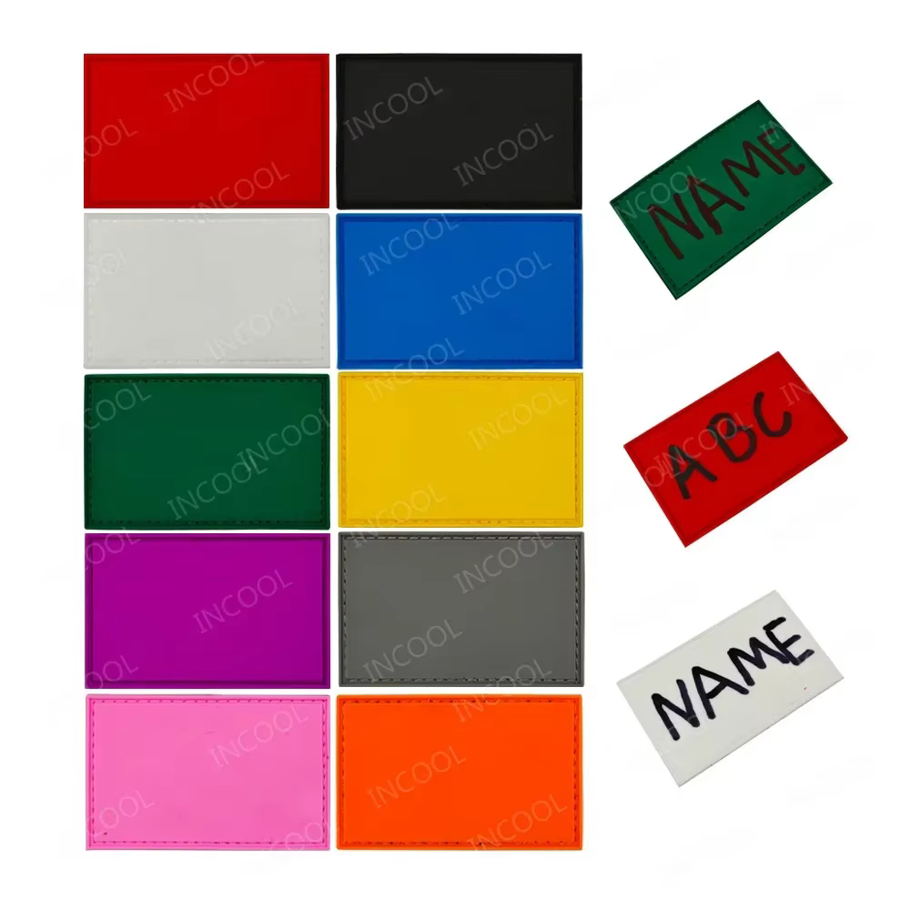 Parche bordado personalizable en blanco para nombre o iniciales - imagen 3