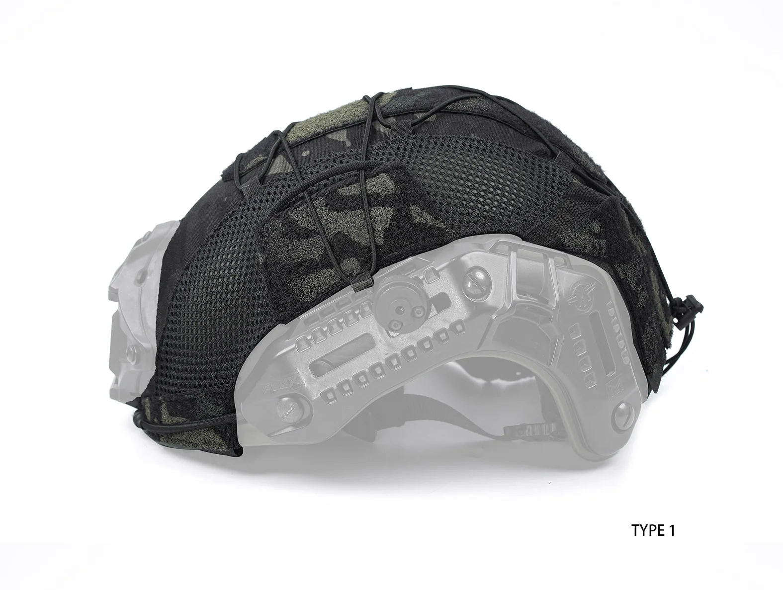 Cubierta de casco táctica CS aplicada en casco