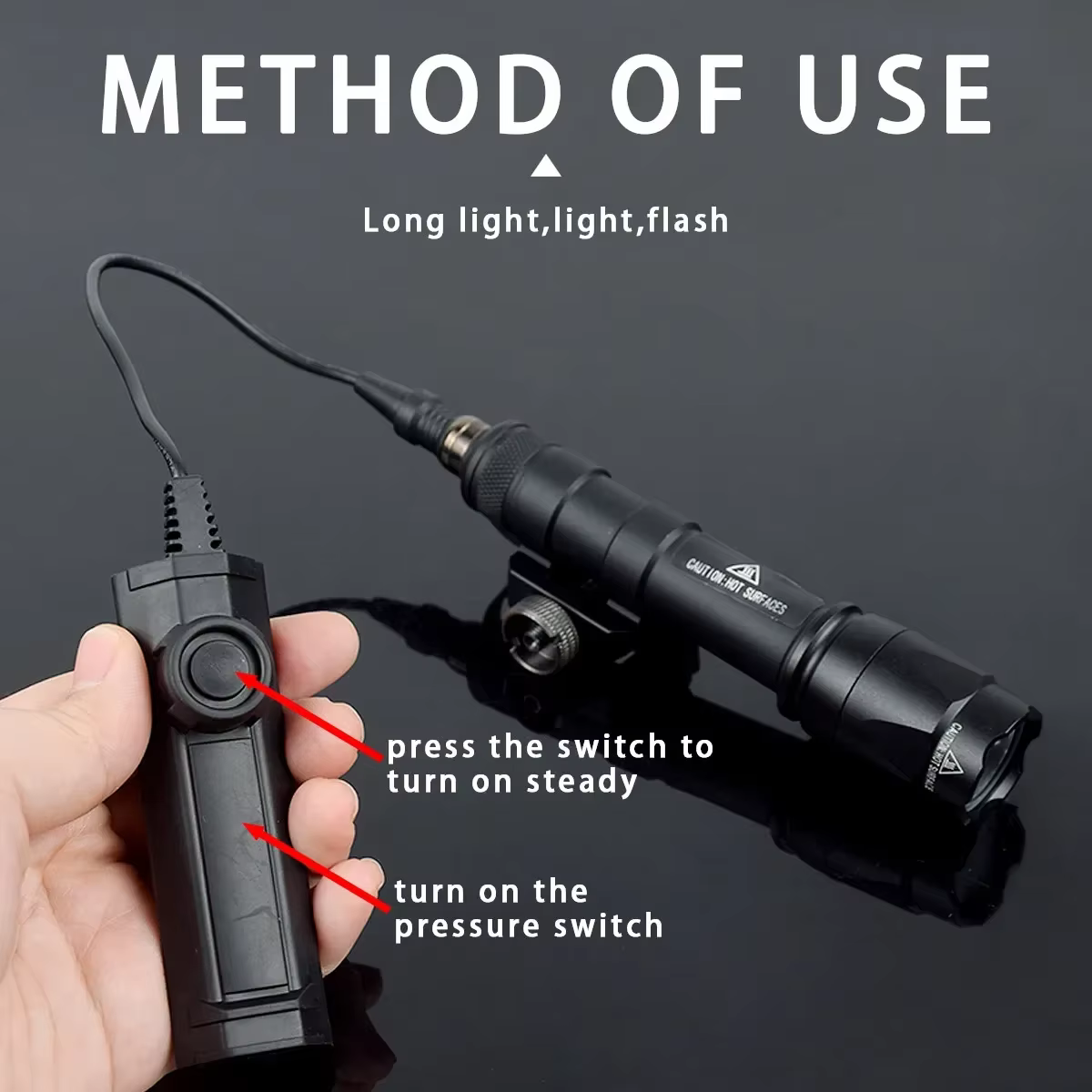 SureFire linterna táctica M600/M300/C con interruptor dual para AR-15