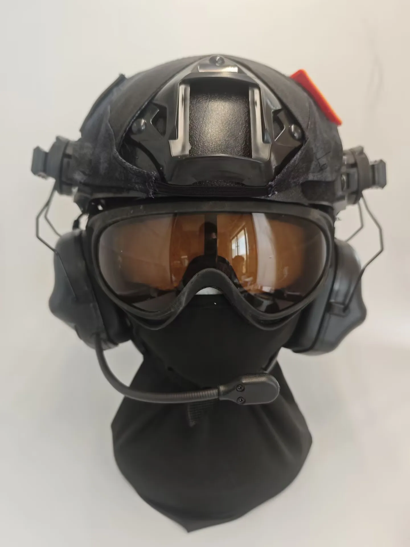 Casco táctico infantil NVG con auriculares, gafas y visor - imagen 2
