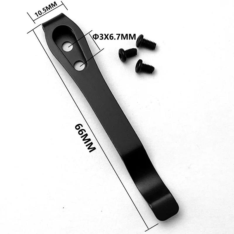 Clip de bolsillo para cuchillo táctico, fijación con tornillos - imagen 2