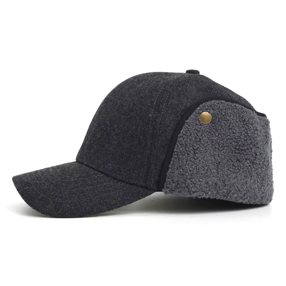 Gorro táctico con orejeras y forro polar grueso cálido