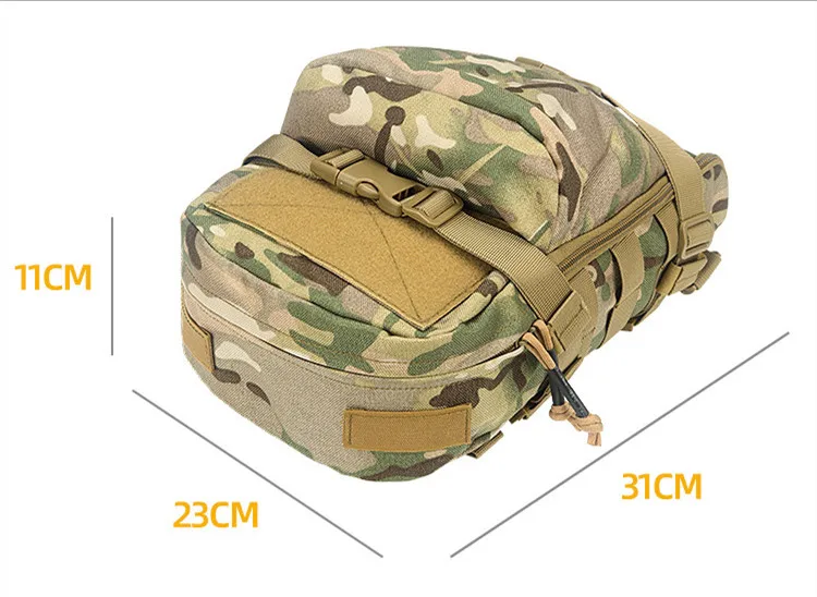Chaleco táctico Vapanda con bolsa de agua y sistema MOLLE
