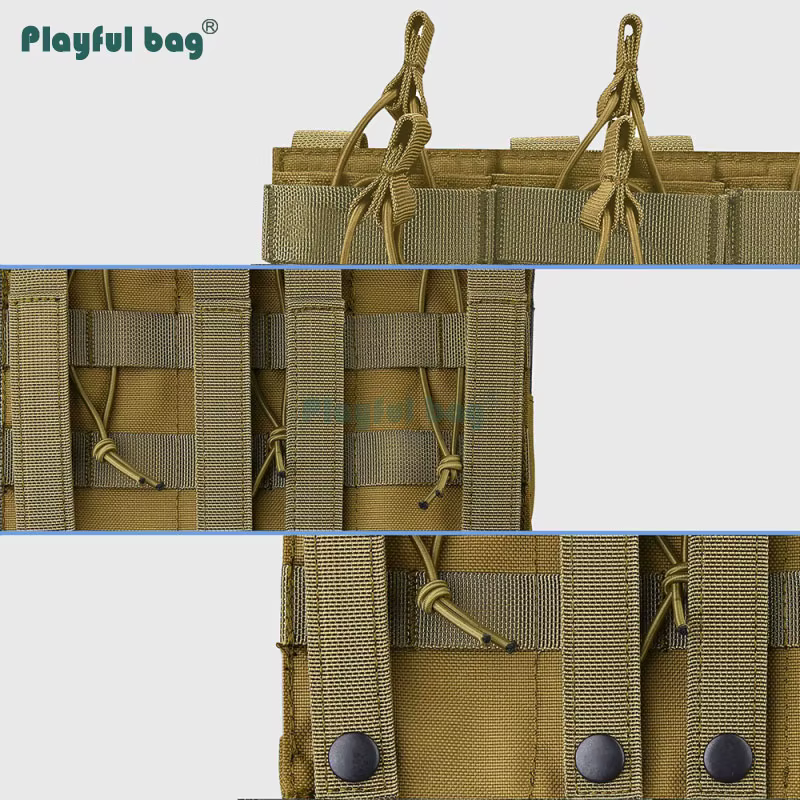 Bolsa utilidad MOLLE porta 6 cargadores – Táctica militar resistente - imagen 4