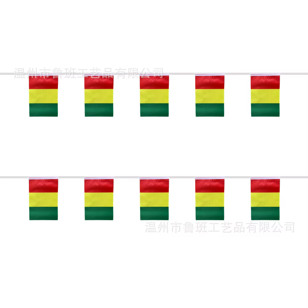 Banderines de Guinea para guirnalda