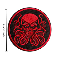 Parche táctico pulpo bordado con velcro – Insignia militar para mochila