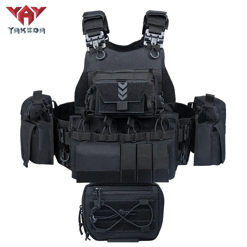 Chaleco táctico YAKEDA MOLLE desmontable con bolsillos modulares - imagen 5