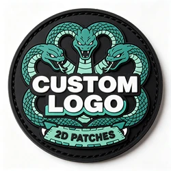 Parche de PVC personalizado en relieve 2D o 3D para ropa