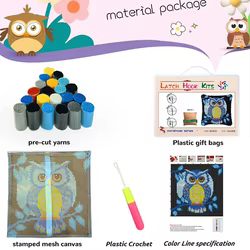 Kit de Funda de Cojín Navideña DIY Bordada: Gnomos, Papá Noel y Renos