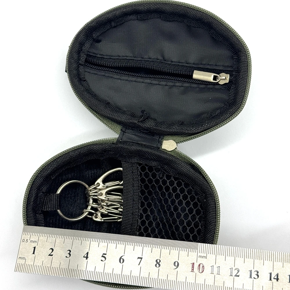 Bolsa EDC táctica tipo granada con llavero para monedas y llaves - imagen 3