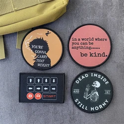 Parche Morale tactico con Velcro para equipamiento militar resistente