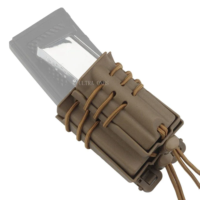 Portacargadores doble extracción rápida MOLLE – Cinturón táctico militar - imagen 4