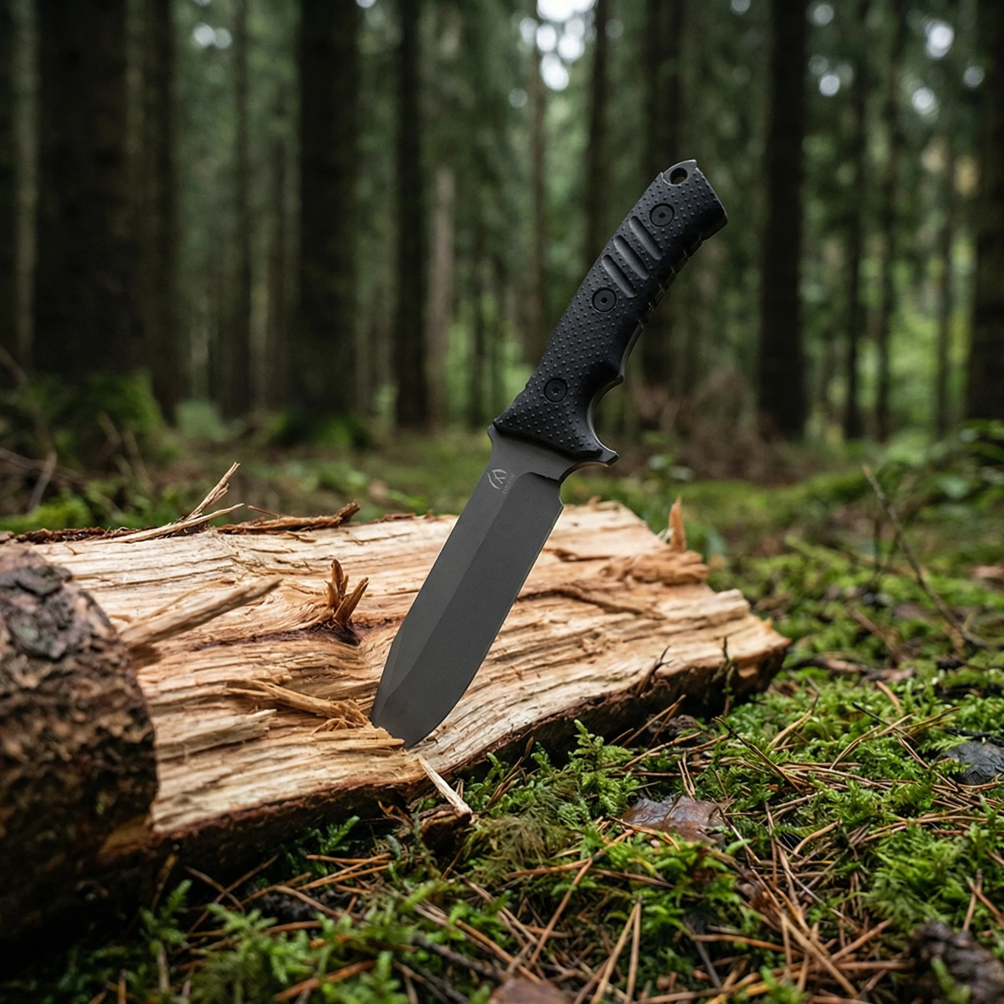 Cuchillo de hoja fija táctico con funda para aire libre y acampada - imagen 4