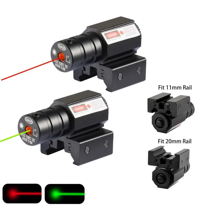 Mira láser táctica roja/verde en carril Picatinny Weaver Glock - imagen 3