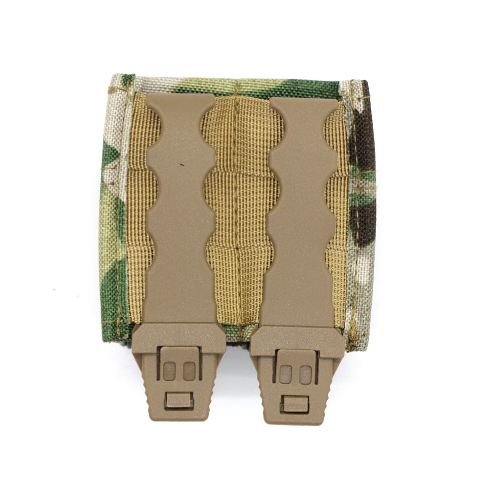 Portacargador doble táctico MOLLE de nailon con liberación rápida 9mm - imagen 4