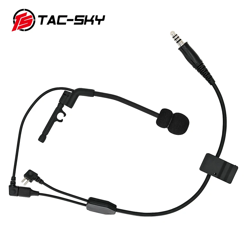Auriculares tácticos Comtac cable en Y con micrófono cancelación ruido - imagen 2