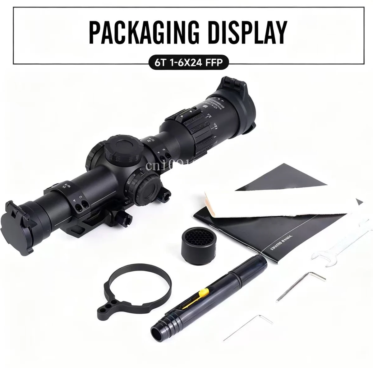 Mira táctica DWLR6 FFP retícula iluminada 30 mm montaje - imagen 5
