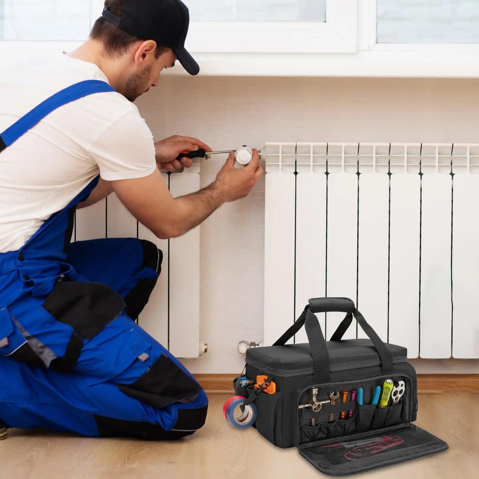 Bolsa de herramientas impermeable gran capacidad organizador - imagen 4