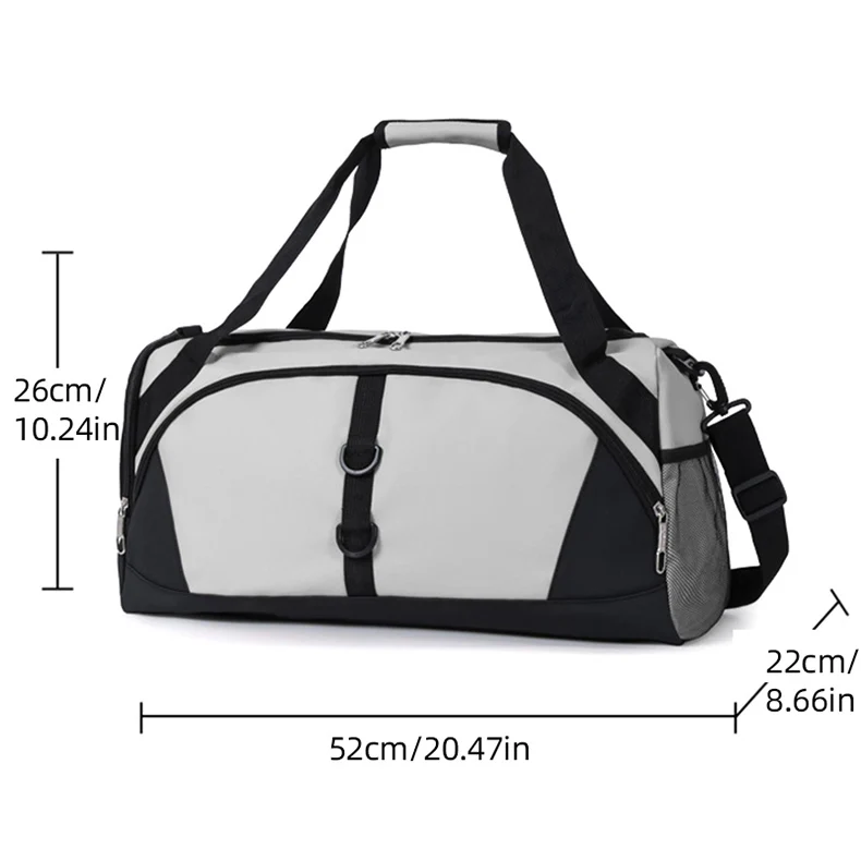 Bolsa deportiva Scione vista frontal con múltiples compartimentos