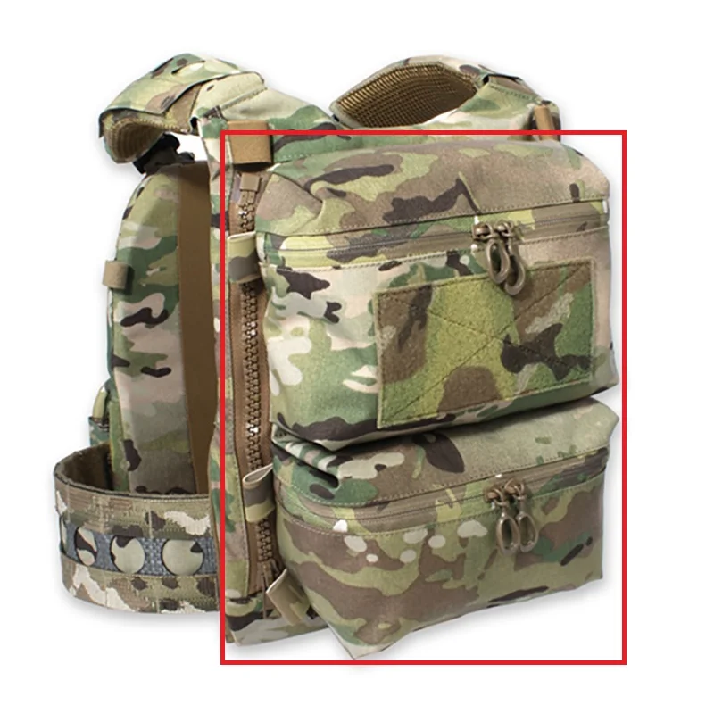 Bolsa táctica de administración camuflaje con bolsillos y panel trasero - imagen 4