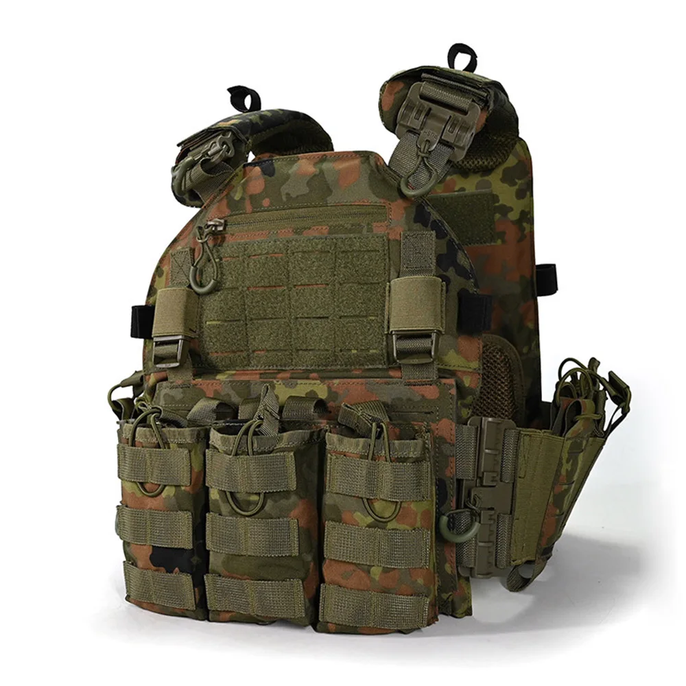 Chaleco táctico MOLLE de liberación rápida con portacargadores - imagen 3