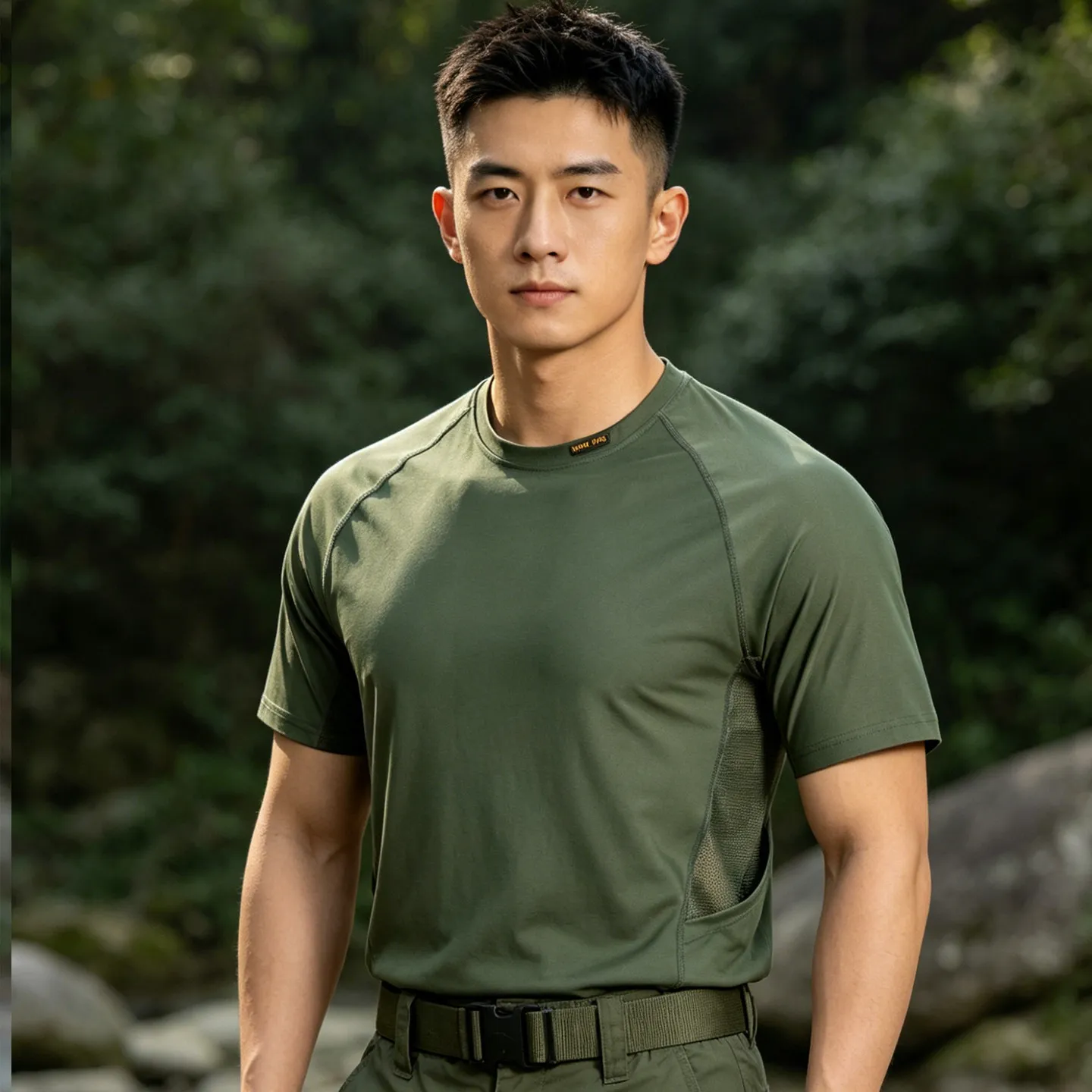 Camiseta táctica Coolmax de secado rápido estilo americano - imagen 5