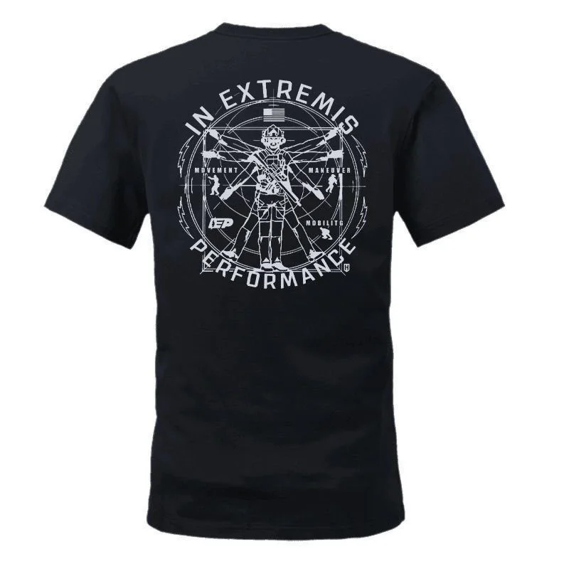 Camiseta táctica algodón cuello redondo manga corta estampada hombre - imagen 5