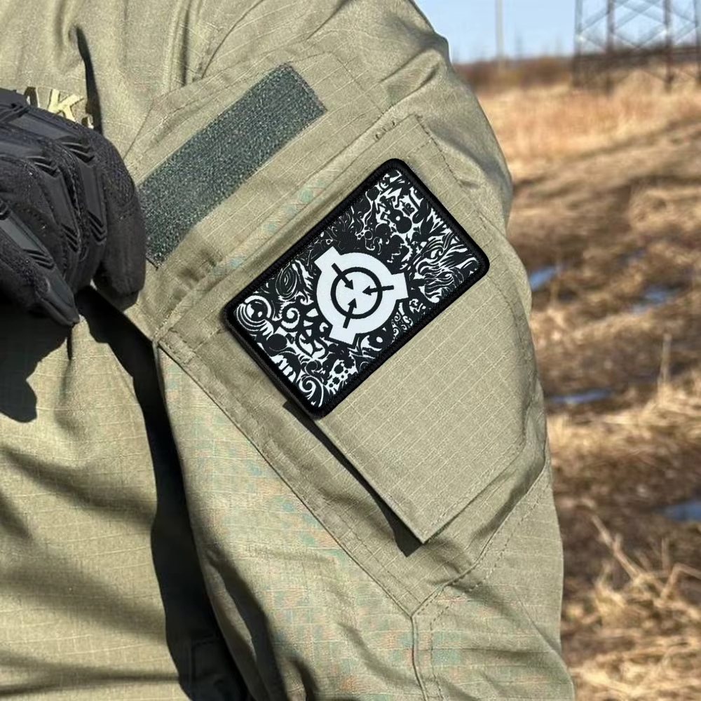 Parche táctico SCP Foundation con velcro para uniforme militar y airsoft - imagen 3