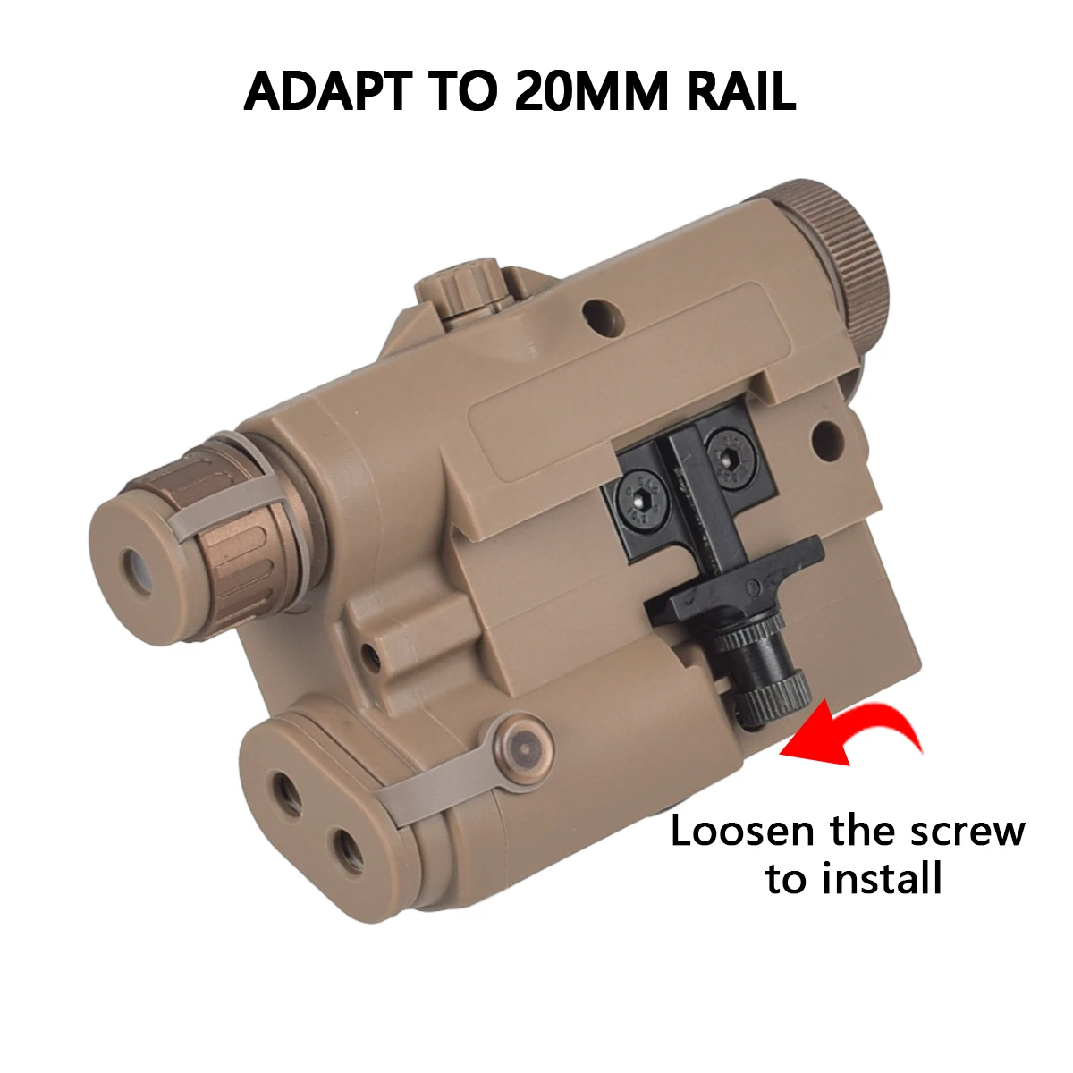 PEQ-15 láser táctico IR rojo/verde con linterna SureFire M600B