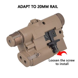 PEQ-15 láser táctico IR rojo/verde con linterna SureFire M600B