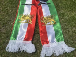 Bufanda bandera de Irán león corona satén con borlas para eventos