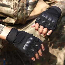 Guantes tácticos sin dedos con nudillos reforzados para airsoft