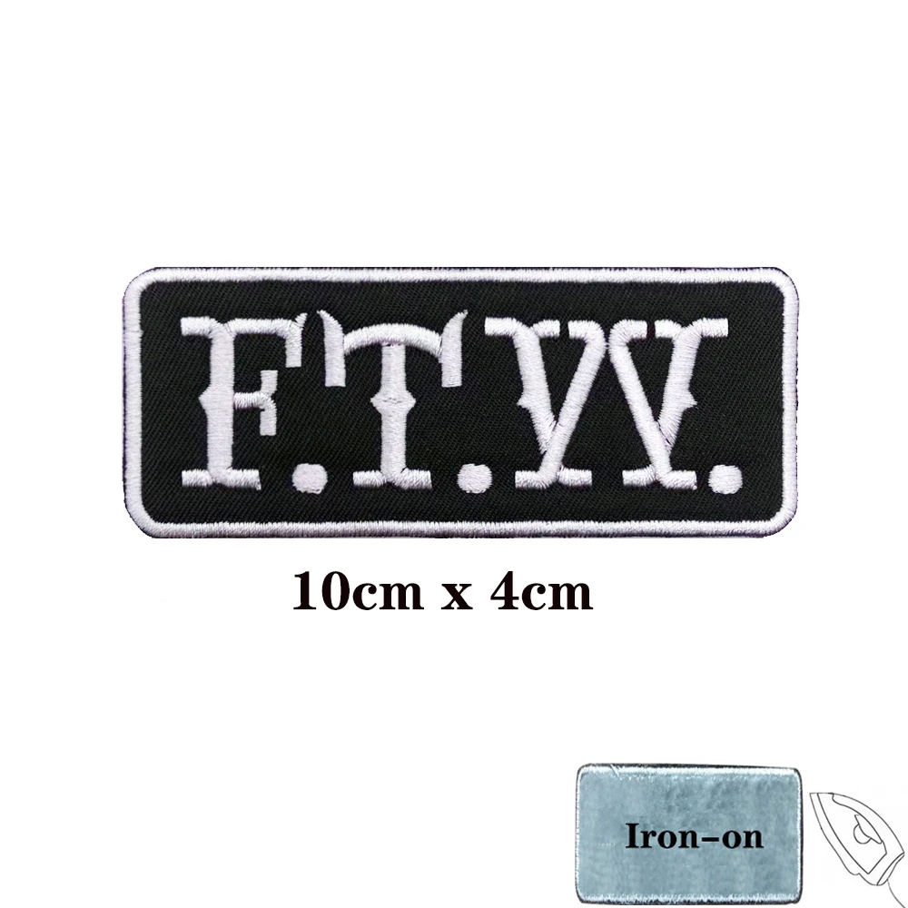 FTW parche bordado con respaldo de gancho – etiqueta de nombre Punk - imagen 2