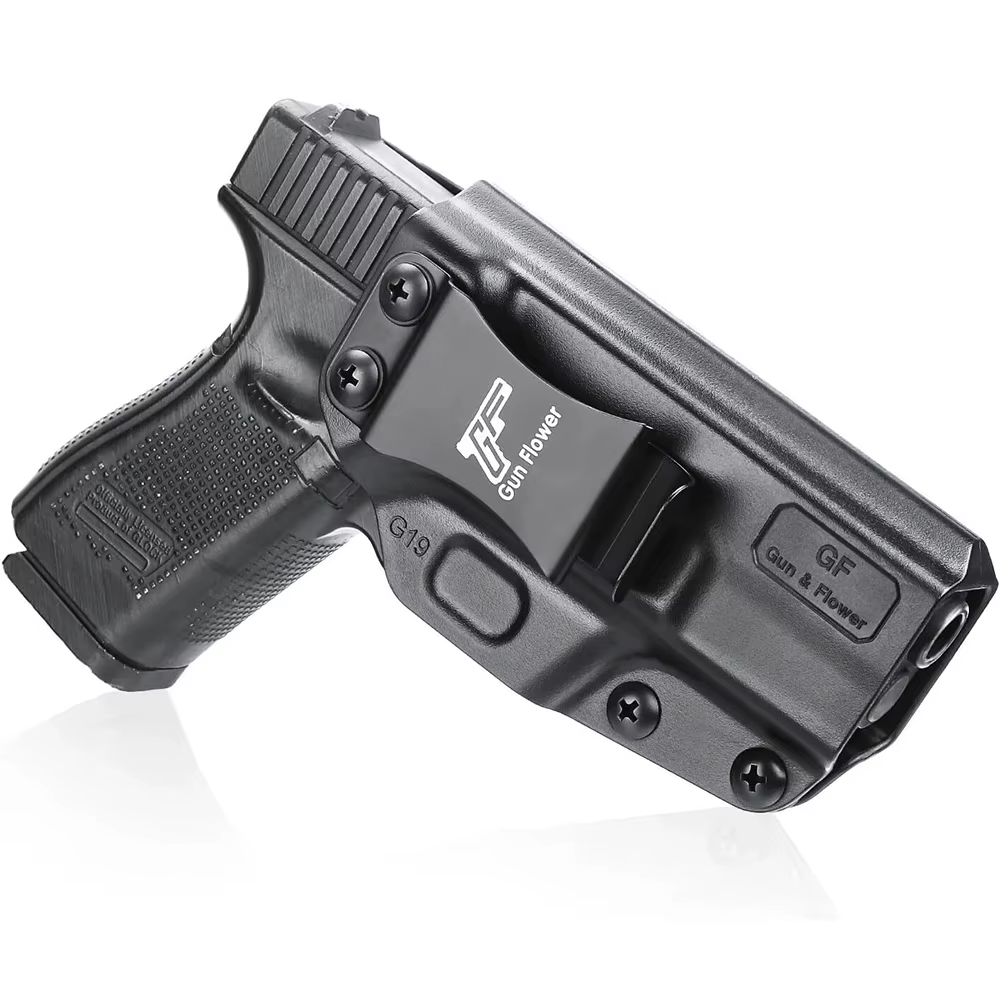 Funda IWB de polímero con clip metálico para cinturón
