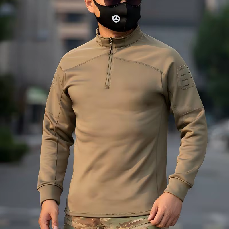 Traje de camuflaje manga larga táctico con forro terciopelo hombre - imagen 5