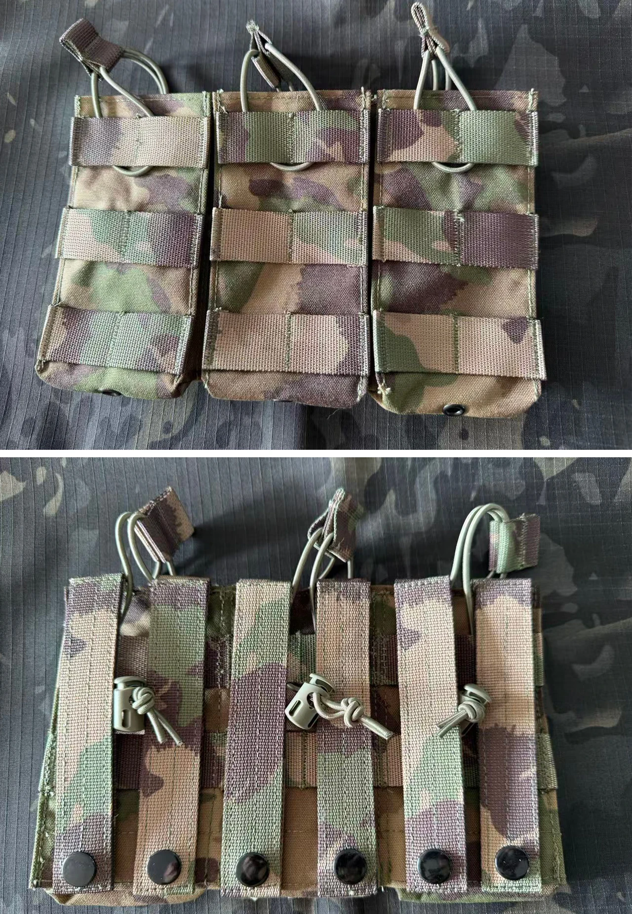Bolsa triple para cargadores, medidas y perfil