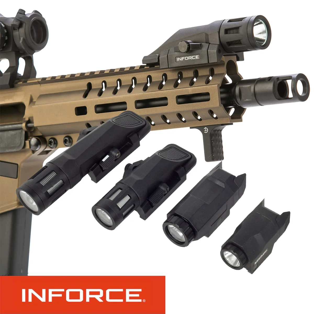 INFORCE WML-G2 Linterna táctica Picatinny para AR-15