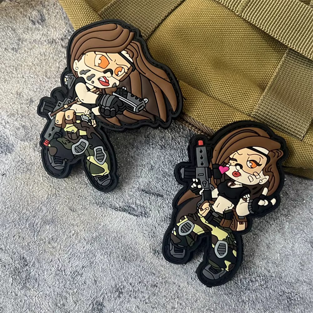 Parche táctico PVC hook para chaleco MOLLE – Anna Morale - imagen 3
