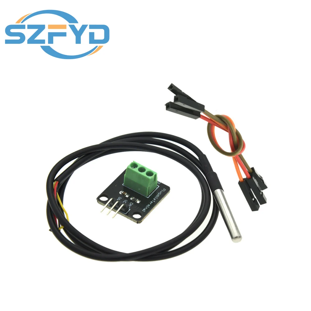 Sonda DS18B20 con carcasa de acero inoxidable y cable resistente al agua
