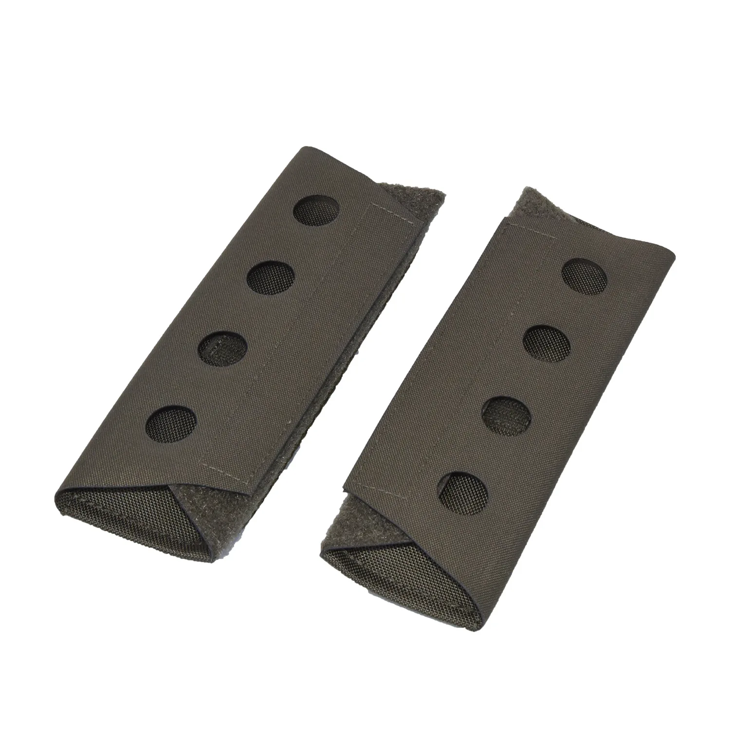 Protectores de hombro con orificios de corte láser para gestión de cables