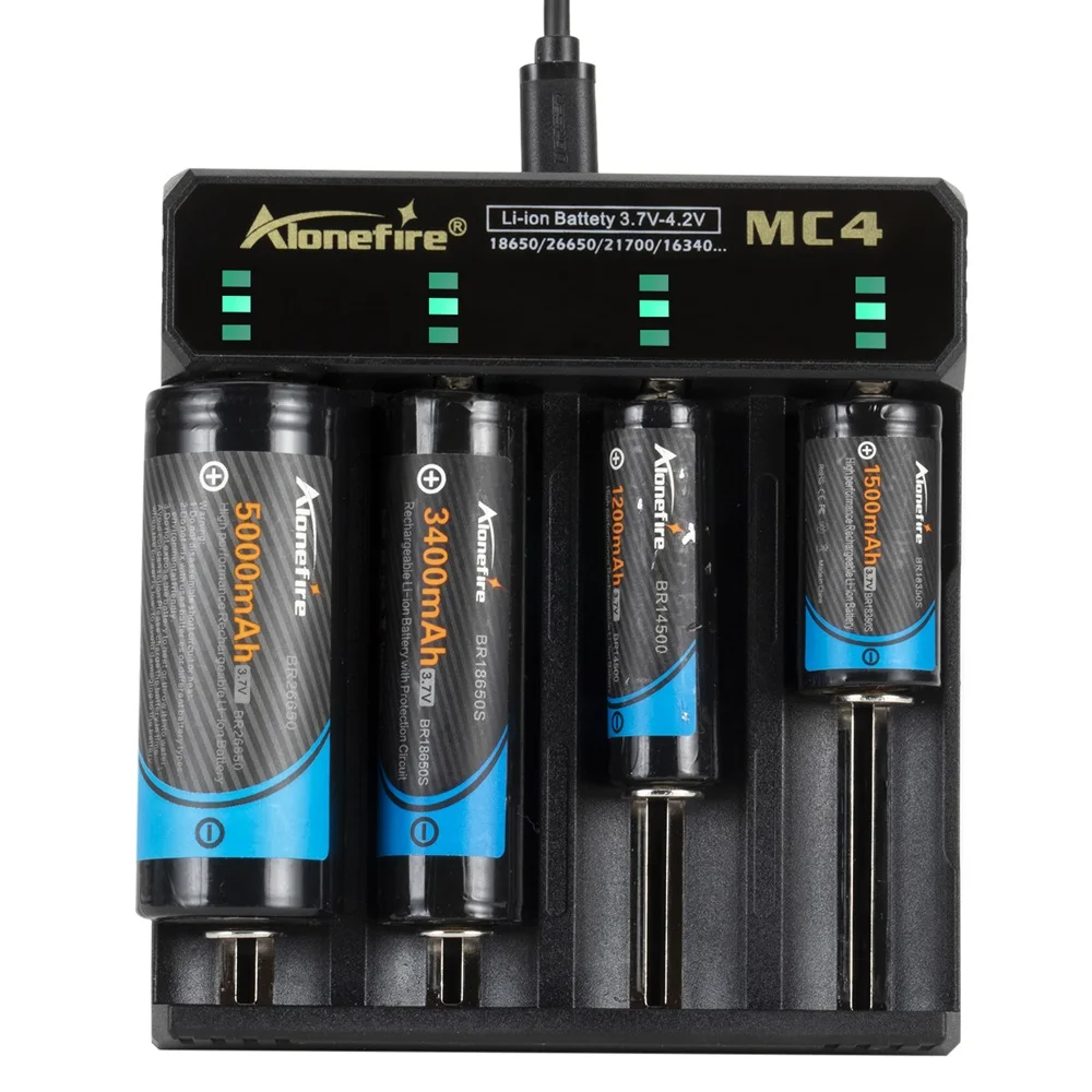 Cargador USB Li-Ion para baterías recargables de linterna frontal - imagen 4