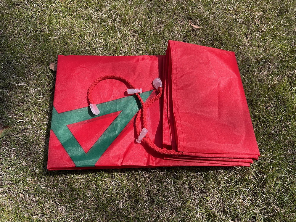 Bandera de Marruecos tipo chal en poliéster alta calidad para exterior