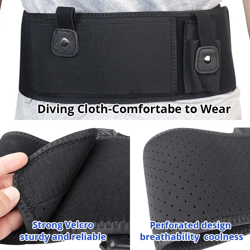 Funda táctica interior oculta para pistola con bolsa de cargador - imagen 5