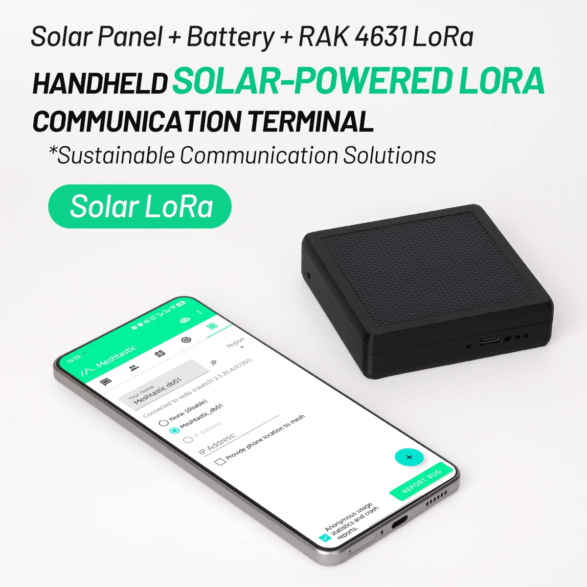 Meshtastic WisBlock ST1 nodo LoRa solar repetidor para malla Meshcore - imagen 3