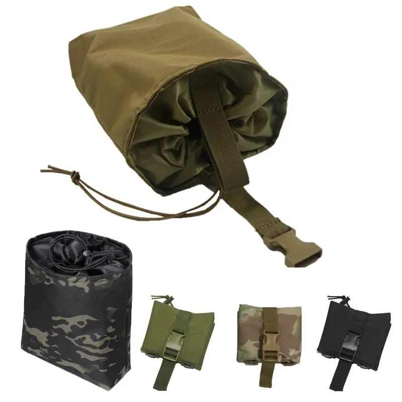 Bolsa táctica plegable MOLLE para cargadores con cierre de cordón - imagen 2
