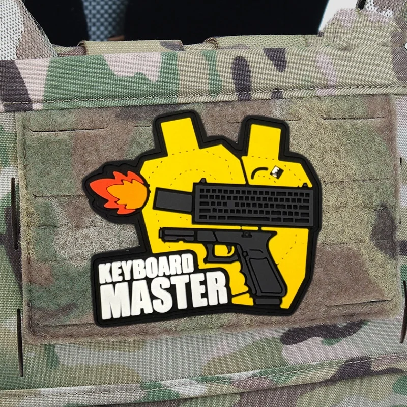 Parche táctico de PVC - Insignia moral con gancho y bucle para ropa - imagen 4