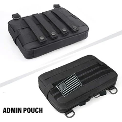 Bolsa táctica MOLLE admin – Nylon ripstop cremallera oculta documentos
