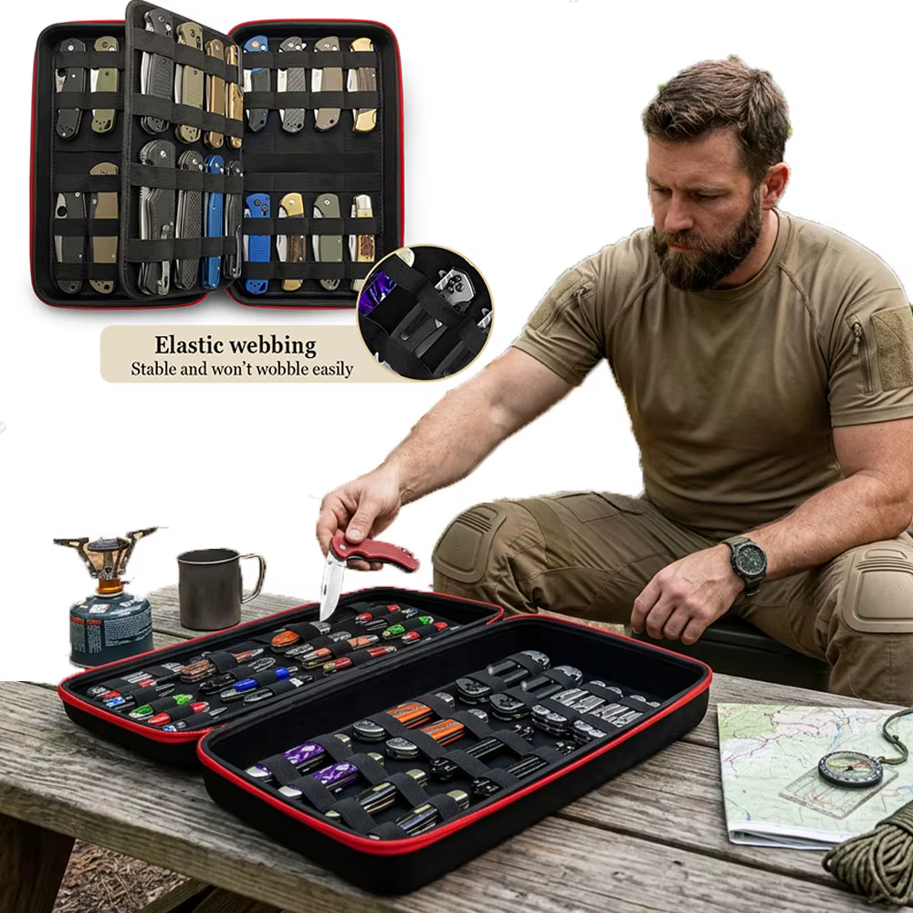 Estuche táctico para cuchillos con organizador y bolsa aire libre - imagen 2