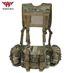 Yakeda conjunto táctico cintura pecho camiseta sin mangas MOLLE