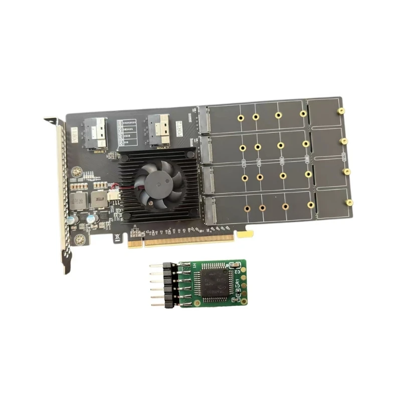 Tarjeta PCIe PLX8749 con módulo de expansión para escritorio interno - imagen 3